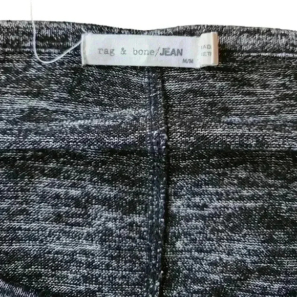 Rag & Bone Hudson Long-Sleeve Tee Marled Grey Relaxed Fit Women's size Medium - Picture 8 of 9